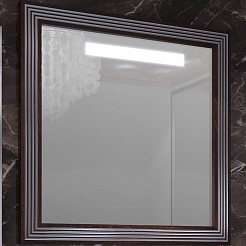 Opadiris Зеркало для ванной Карат 80 серебро – фотография-1